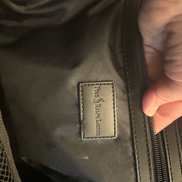 Ralph Lauren- men- extra large backpack- orange with black trims - pre loved - Picture 4 of 11